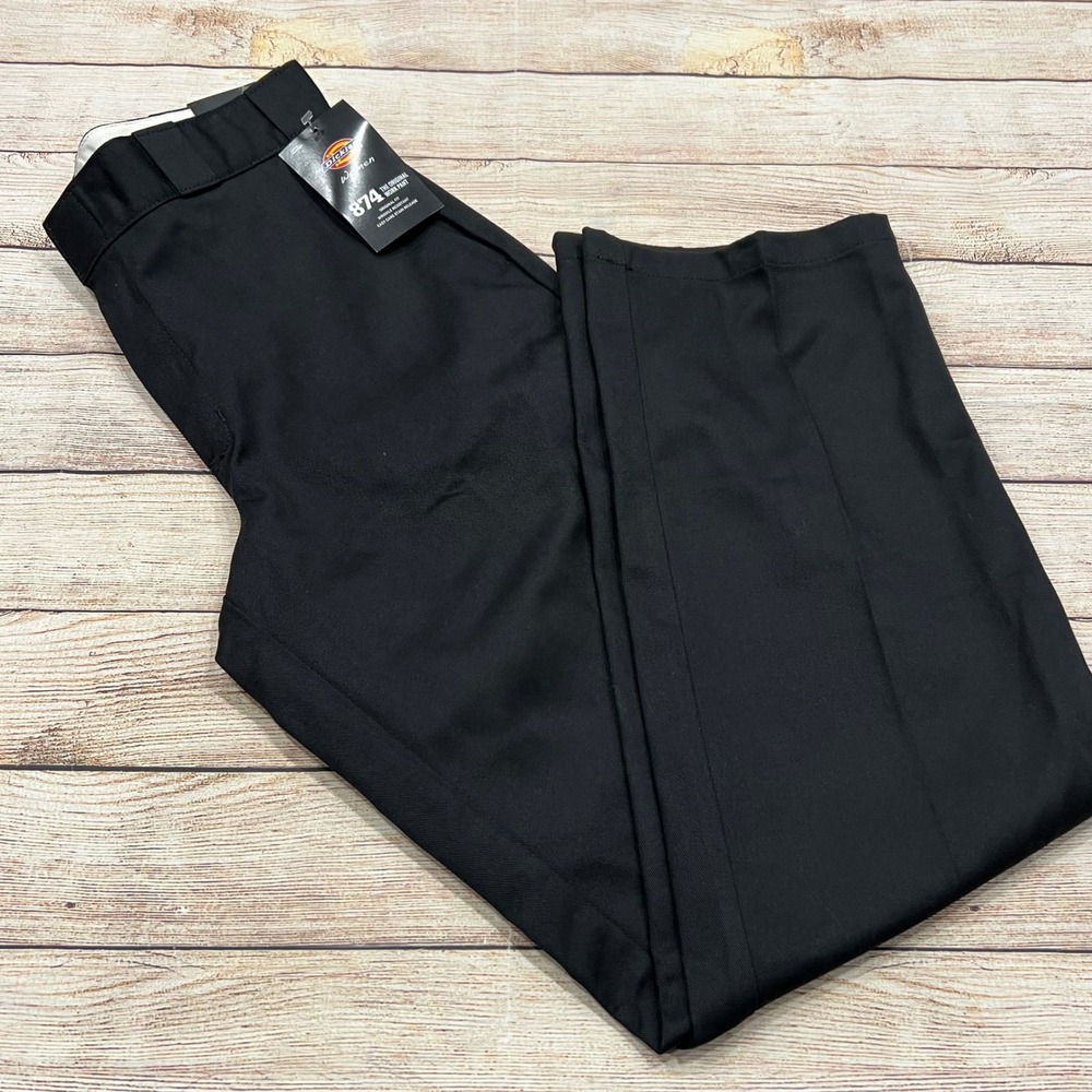 Dickies Womens 874‎ Original Fit Work Pant Black Wrinkle Resistant Easy Care 6R